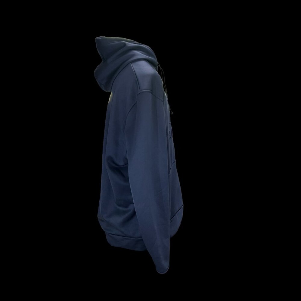 Navy Blue Men's UA Freedom Emboss Hoodie - Picture 2 of 4